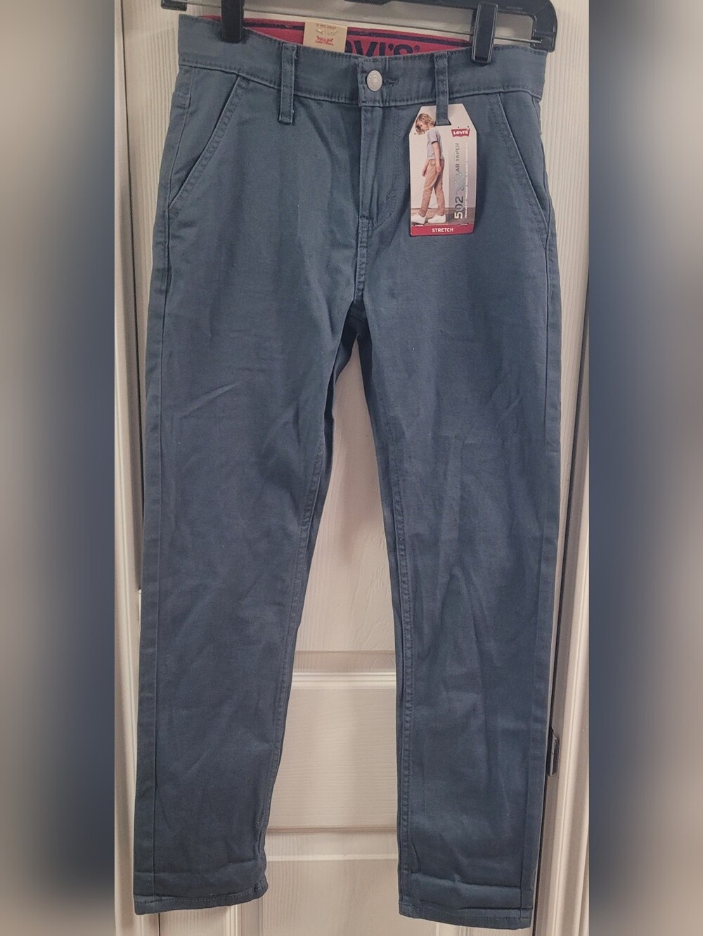 Boy's Gray Levi's 502 Chino Stretch Pants